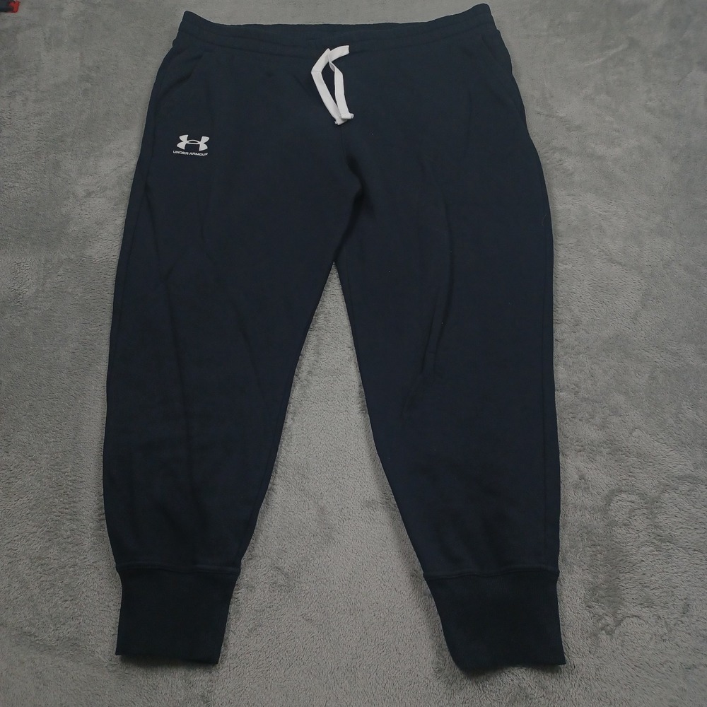 Under Armour Joggers Mens XXL‎ Black Fleece Drawstring Casual Gym Training